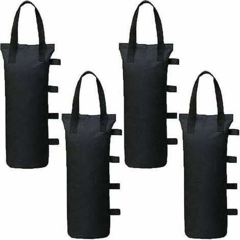 Ensemble de 4 poids pour gazebo et pavillon, sac de lestage de sable pour pieds, tentes d'ombrage, parasol.