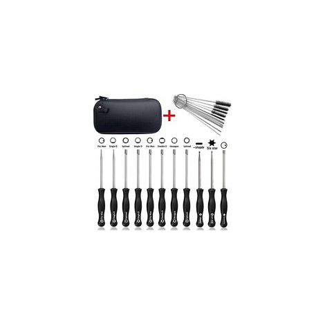 11 PièCes SéRies D'Outils de Tournevis de RéGlage Carburateur avec des Aiguilles de Nettoyage en Carbu Brosses AdaptéEs pour Le Carburateur à 2 Cycles Commun H623 (1/5)