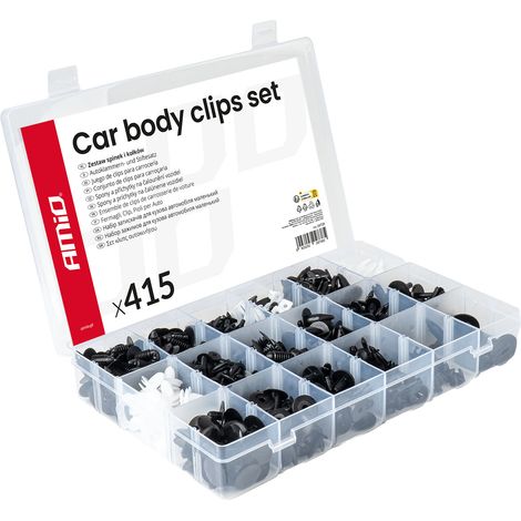 Ensemble de clips et goupilles pour voiture, grand format, 415 pièces. amio-04738 (1/5)