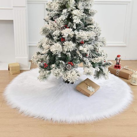 Christmas tree skirt, Christmas tree cover, round Christmas tree cover, suitable for Christmas holiday decoration celebrations