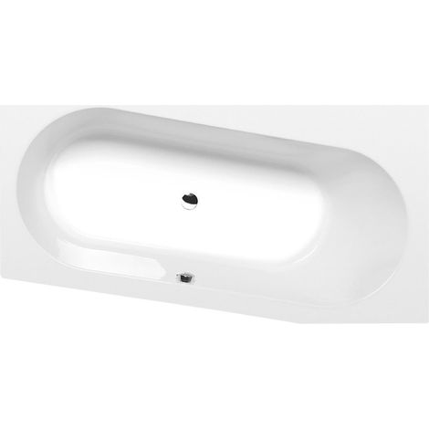 ASTRA WR Bain asymétrique 165x90x48cm, Blanc