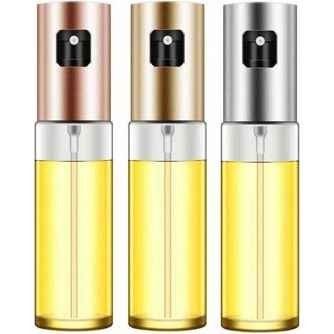 3 Pièces Vaporisateur d'huile, Bouteille de Pulvérisation d'huile, Pulvérisateur d'huile d'olive, Spray Huile et Vinaigre pour Cuisson, Barbecue, Salade, Cuisson, Rtissage (100ML) (1/5)