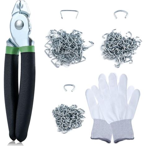 Kit de Pinces à Anneaux de Porc 360pcs Anneaux d'Angle pour Animaux, Tailles 3/8 (1/5)
