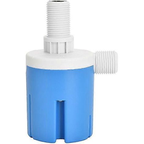 Vanne à flotteur automatique compacte et étanche en plastique, pour la régulation du niveau d'eau dans un réservoir d'eau G3/4 avec entrée supérieure intégrée. (1/4)