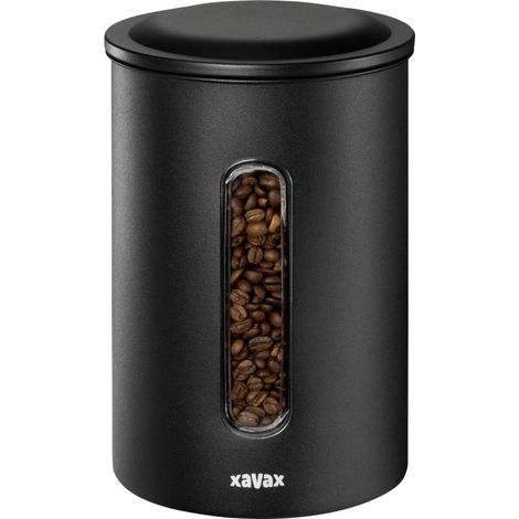 Xavax Kaffeedose für 1,3kg Bohnen o. 1,5kg Pulver, luftdicht, aromadicht, Schwarz 00111262 Barattolo porta caffè (1/3)