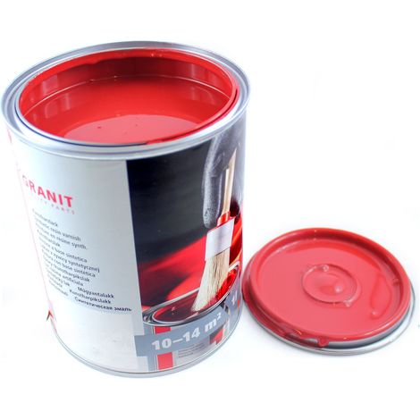 Vernice rosso fuoco RAL 3000 nopolux wilckens granito Secchio da 10 l (1/2)