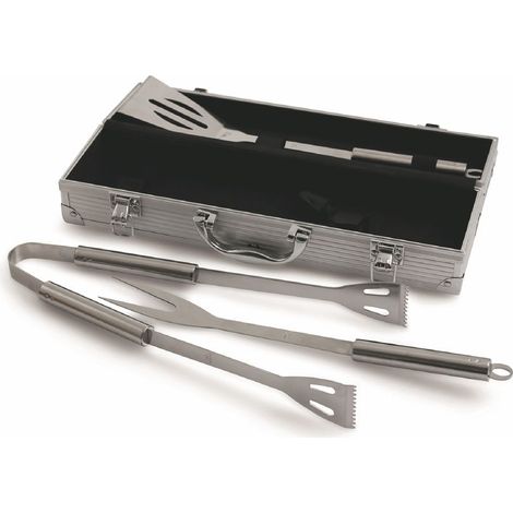 SET 3 UTENSILI BARBECUE IN ACCIAIO CON VALIGIA (1/5)