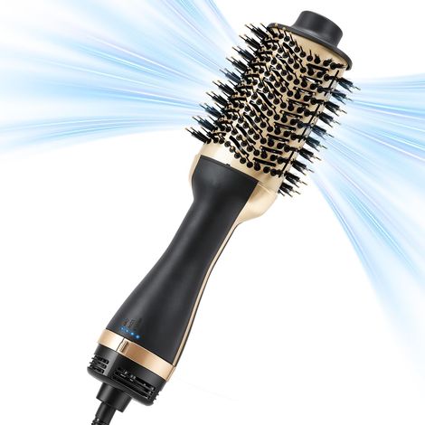 Brosse Soufflante 70 mm for Efficient Drying and Styling Brosse à Ions Négatifs, Séchage Rapide 1000 W, Anti-Frisottis, Volume et Lissage, 3 Températures, pour Tous Types de Cheveux (1/5)