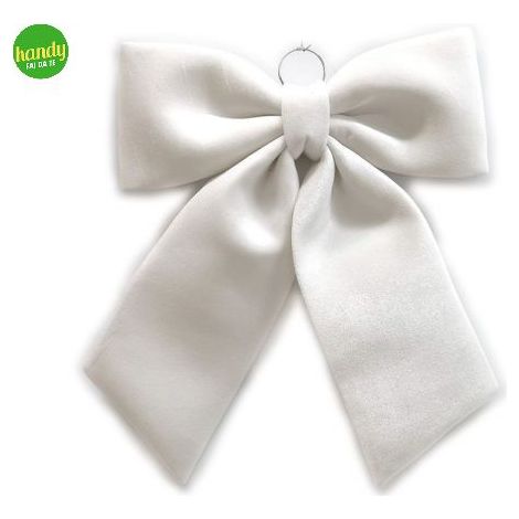 Fiocco decorativo general trade 60x70 cm tessuto bianco