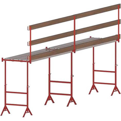 Ponteggio telescopico 1.20 a 2.20m - Lunghezza 6.00m - KITTR12/21EPX6M