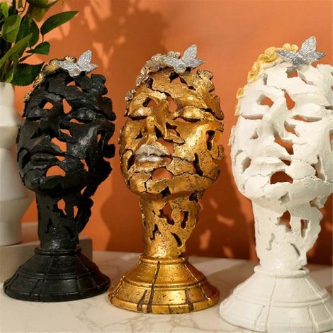 Décoration de porche et de salon - Artisanat en résine blanche (1/5)