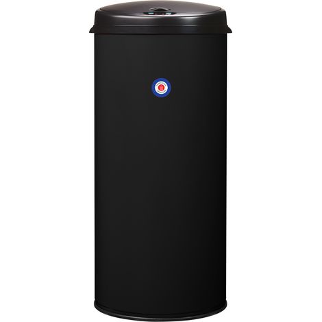 Rossignol – Poubelle automatique 45L en métal – Ouverture infrarouge silencieuse – Dimensions 31x68 cm – Fabrication française (1/5)