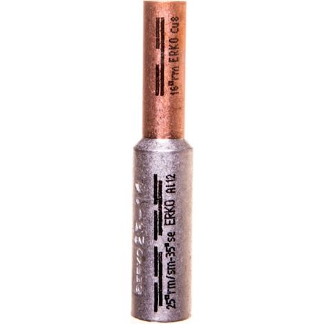 Conector reductor de aluminio-cobre ACL 25-16 de ajuste hermético