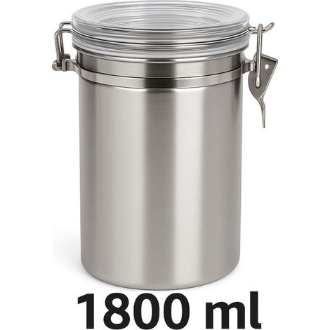 Luftdichter Metall Behälter 1800 ml – Aromadose Aufbewahrung (1/5)