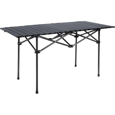 Portable Camping En Plein Air Pliing Table De Jardin Balcon Photo Nic Noir 632837 (1/5)