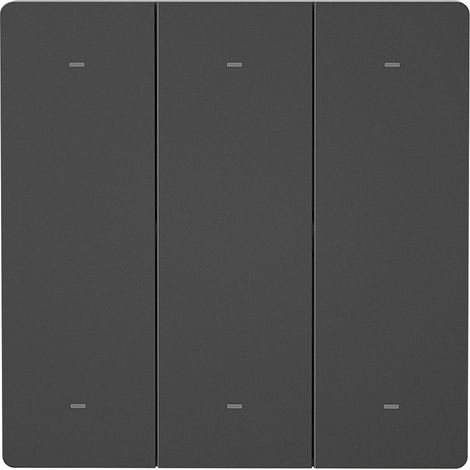 Interruptor de escenas, interruptor inalámbrico portátil, panel magnético, no requiere cableado (negro) (1/3)
