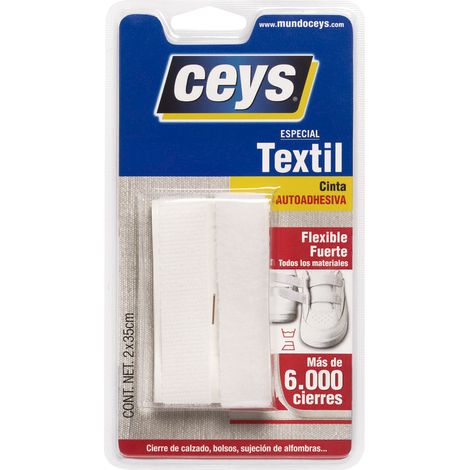 CEYS cinta adh.velcro ceys blanco 350mmx20mm 501106 , 0UNIDADES (1/4)