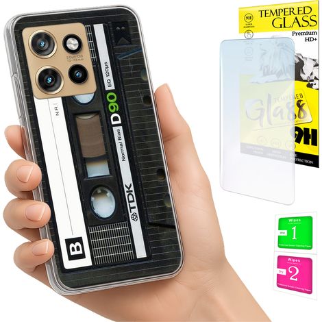 Funda para Motorola Edge 50 Neo con cubierta trasera y cristal 9H. (1/5)