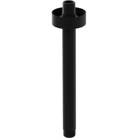 villeroy boch Villeroy & Boch Universal Showers Braccio per soffione a pioggia, 55x212x55mm, TVC000453520, per montaggio a soffitto, rotondo, Matt Black, TVC000453520K5