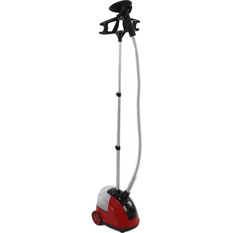 Repasseur vapeur sur pied 1800W professionnel puissant machine à repasser électrique pour vêtements rouge maison (1/5)