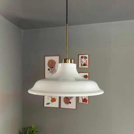 bamyum Bergo Suspension Luminaire Industrielle Rétro en Metal de 26 cm, Lustre de Salon Vintage, Éclairage de Plafond pour Chambre, Cuisine, Plafonnier, Lampe Suspendue (1/5)