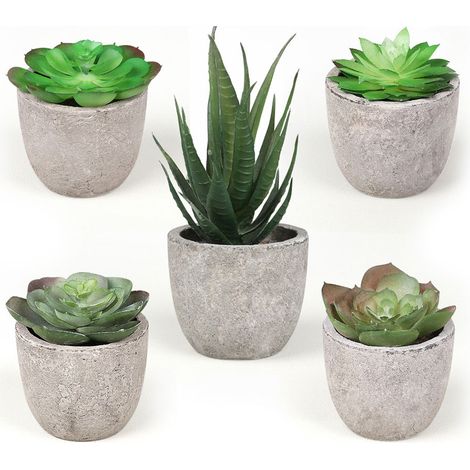 Simulation pâte succulente bonsaï 5 pièces ensemble décoration de la maison simulation plante succulente bonsaï ensemble (1/5)