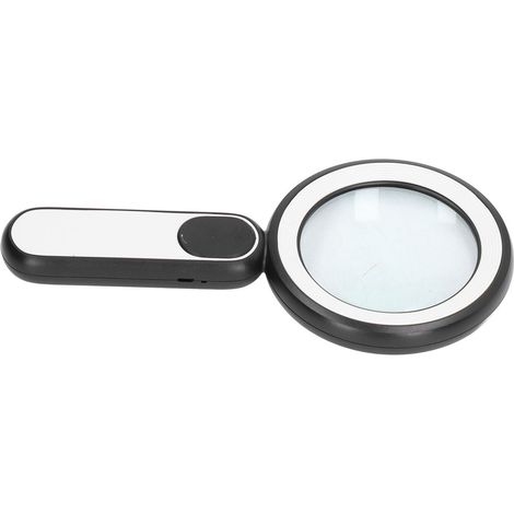 Loupe éclairante 20X avec 21 LED, rechargeable USB, tactile, choix noir ou blanc (1/5)