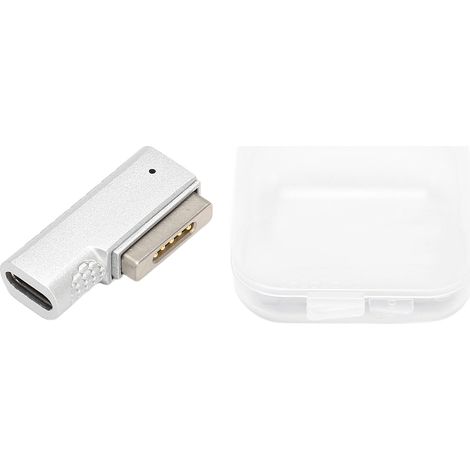 Adaptateur USB-C vers Magnétique T Tip pour PC Portable OS Pro Air, Charge Rapide PD 100W, Compatible Magsafe2 avec Indicateur Lumineux (1/5)