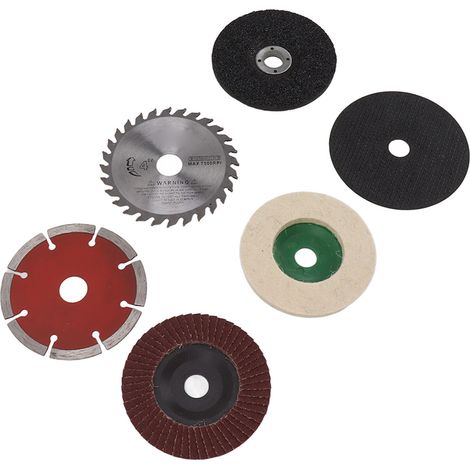 Jeu de disques à tronçonner en acier allié, polyvalent et facile à installer, accessoire pour le travail du bois. (1/5)