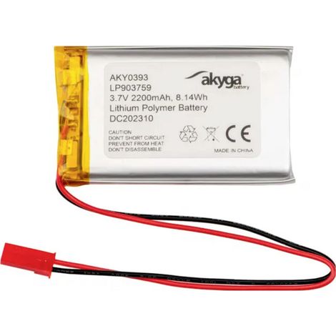 Akyga LP903759 Akkupack x Spezial-Akku  LiPo 3.7 V 2200 mAh
