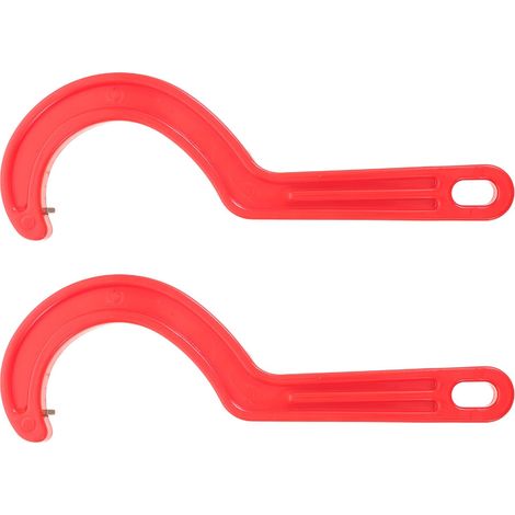 2 Pièces Clé à Pipe D'égout PVC 3,1 Pouces, Poignée Courte (1/4)