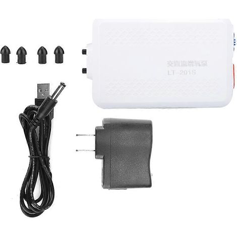 Extrem leise DC/AC LT-201S Aquarium-Luftpumpe, Sauerstoffanreicherer für Aquarien, Sauerstoffdiffusor, Gerät mit zwei Spannungen, geräuscharm, für Aquarien geeignet. (1/5)