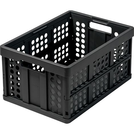 FRANKEL kaiserkraft, Caisse pliante CLAX, capacité 46 l, noir