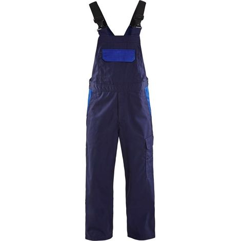 Tuta in policotone Blaklader Industrie con bretelle Blu navy Tasche Blu 56