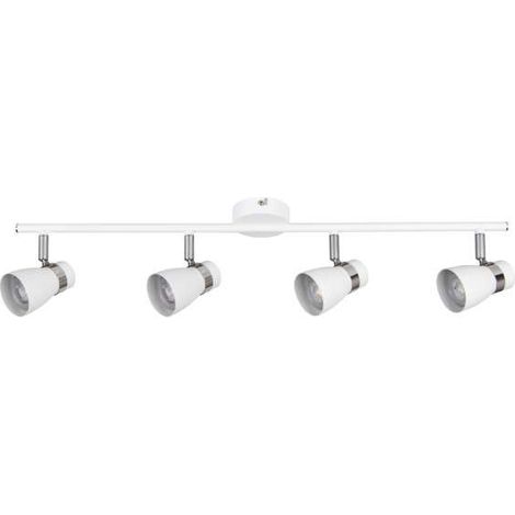 lampada faretto parete soffitto 4 luci bianco orientabile GU10 (1/5)