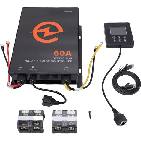 60A MPPT-Solarladeregler mit einstellbarem LCD-Display für Wohnmobile (1/5)