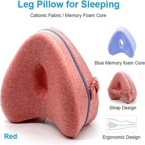 Oreiller orthopédique pour dormir en mousse à mémoire de forme Coussin de soutien pour les jambes, coussin pour la douleur à la ha (1/4)