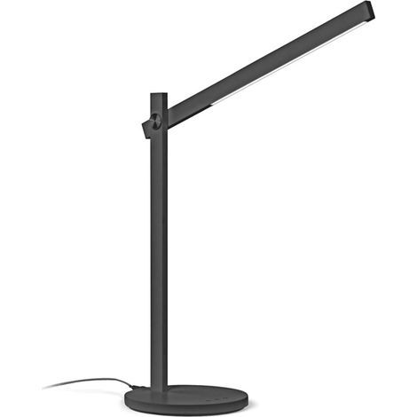 Lampada Da Scrivania-Ufficio Moderna Pivot Alluminio Nero Led 7,5W Cct (1/2)
