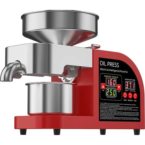 Prensa de aceite de alta potencia, construcción en acero inoxidable, X6, UE (1/2)