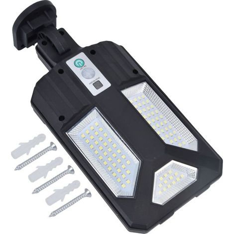Applique murale solaire IP65 étanche 87LED 2400MAH batterie 3000LM capteur de mouvement lampe pour chemin jardin (1/4)