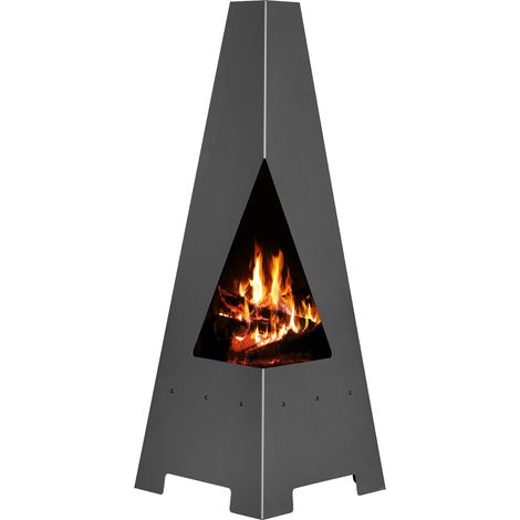 Gartenofen Faiko 4 Terrassenofen 120 cm Kamin Holzofen 25429 Feuersäule Gartenkamin modern hitzebeständig (1/5)