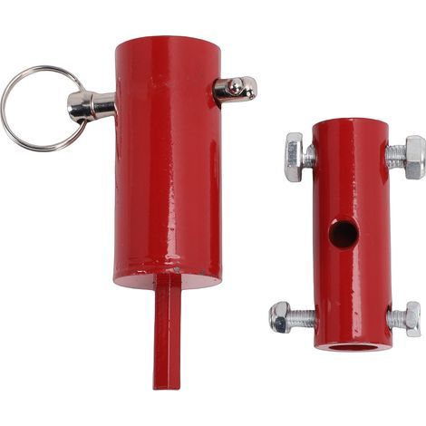 Adaptateur de perceuse à cric, outil adapté à un goujon de poignée de 1 pouce, fixation de tige en acier robuste pour remorques de bétail à plat (1/5)
