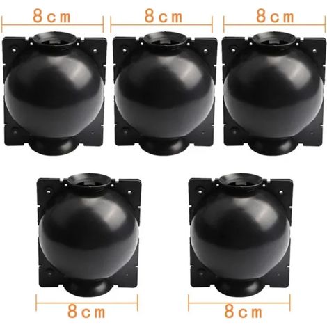 (noir - 8 cm) Pot de bouturage pour plantes de jardin, boule de bouturage, boîte de greffage, boules de semis pour la multiplication, fournitures de jardinage (1/4)