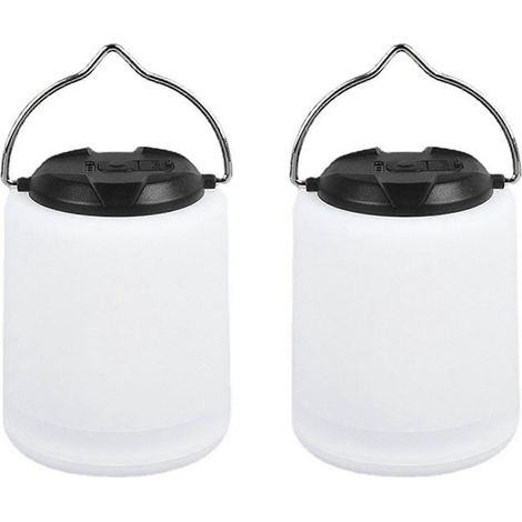 Lot de 2 lampes de camping rechargeables, lanterne de camping extérieure, lampe de secours étanche pour le camping et la randonnée (1/5)