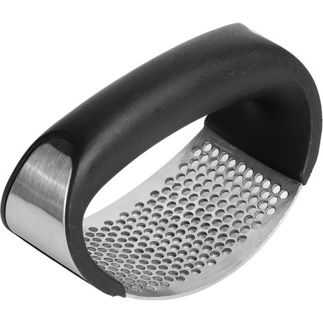 Râpe à ail en acier inoxydable, presse-ail manuel, outil de broyage pour cuisine domestique (1/5)