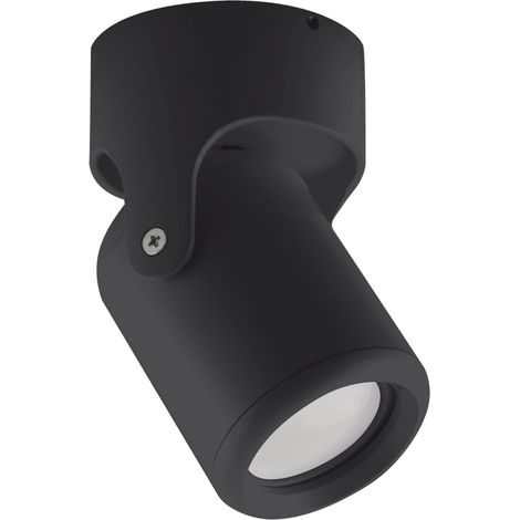 Wandlampe GU10 verstellbar Schwarz
