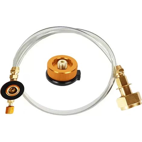 Adaptateur de remplissage de gaz pour réchaud de camping, adaptateur de remplissage de bouteille de propane, accessoires de connexion pour réservoir de gaz et réchaud portable (1/5)