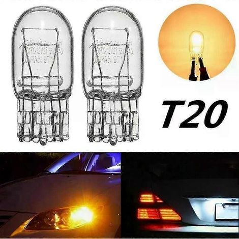 2 Stück T20 7443 W21 5W Klarglas-Blinker-, Brems- und Rücklichtbirnen mit Tagfahrlichtfunktion - JXLGV (1/5)