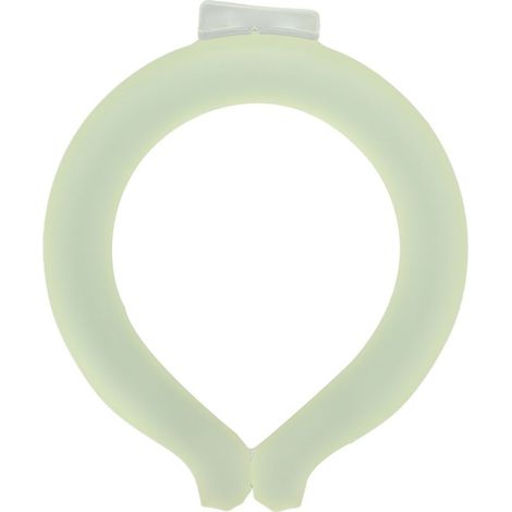 Tour de cou rafraîchissant réutilisable, mains libres, dissipation de chaleur, idéal pour l'été et le bureau, point de congélation 23, taille M, vert