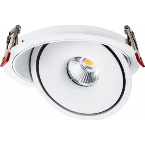 Spot LED Encastrable COB 30W Rond ø200mm Orientable CCT Blanc - 3000K/4000K/6000K - SILAMP